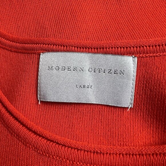Modern Citizen Tank Top Knit Red Round Neck Sleeveless Rayon Size Large‎ - Picture 9 of 12